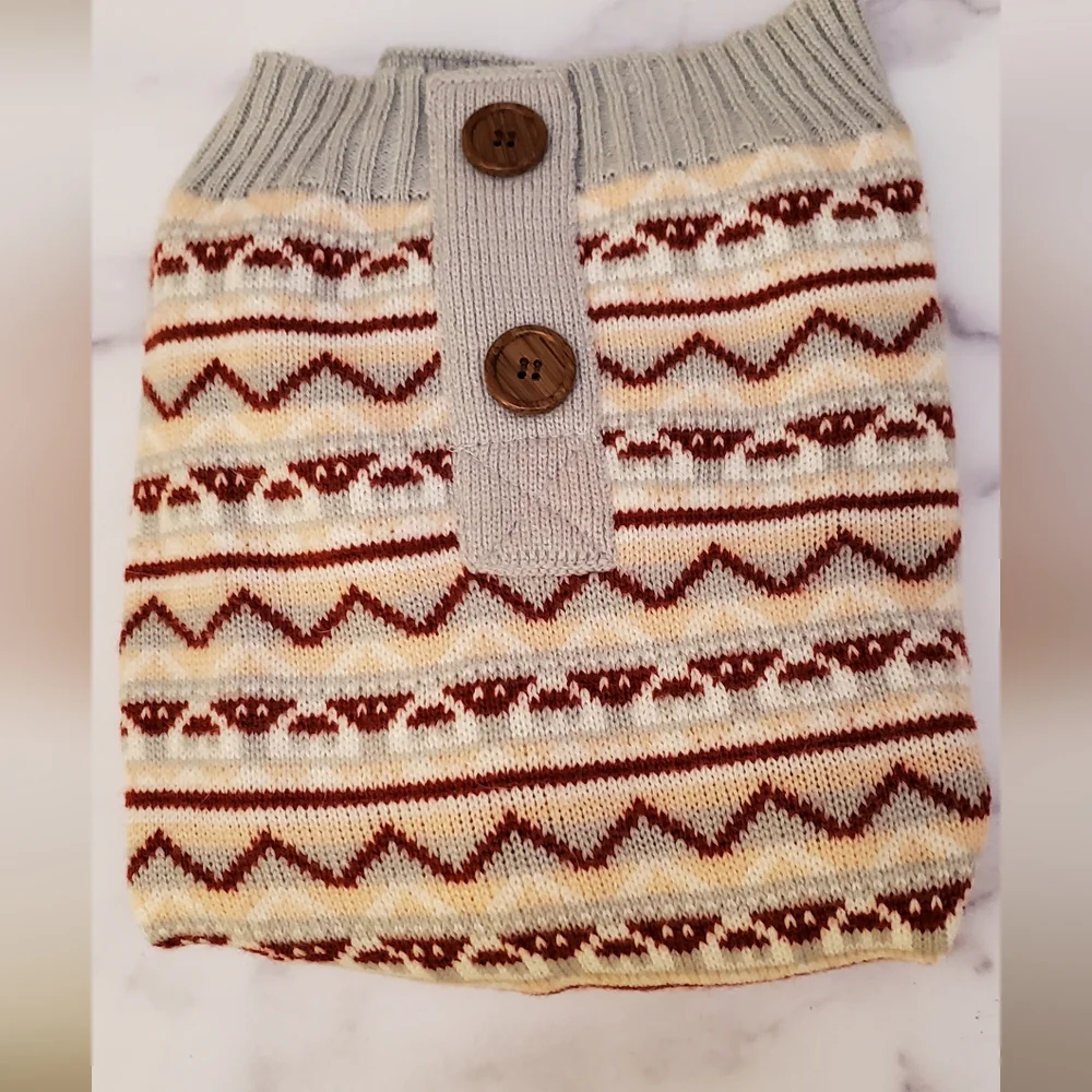 Vibrant Life acrylic knit dog sweater size L - Picture 3 of 4